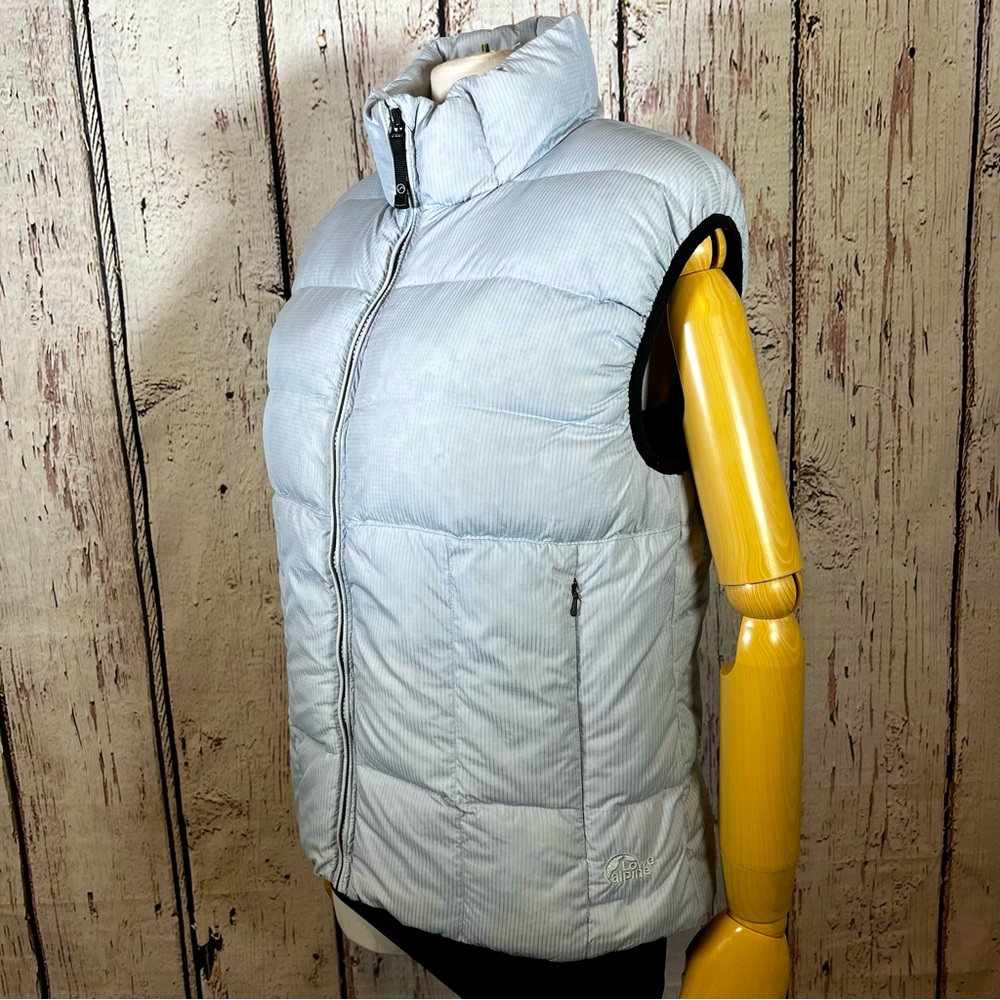 Lowe Alpine Down Feather Puffy Puffer Baby Blue Vest Size Medium EUC